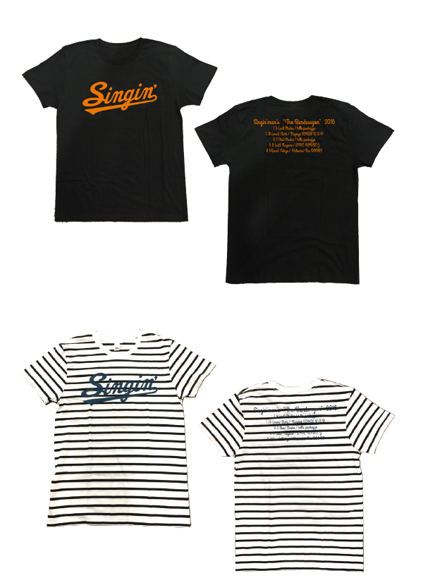 ★The Bandwagon 2016 黒Tシャツ（S・M・L・XL） 各2,500円/★The Bandwagon 2016 ボーダーTシャツ（XS・S・M・L） 各2,500円